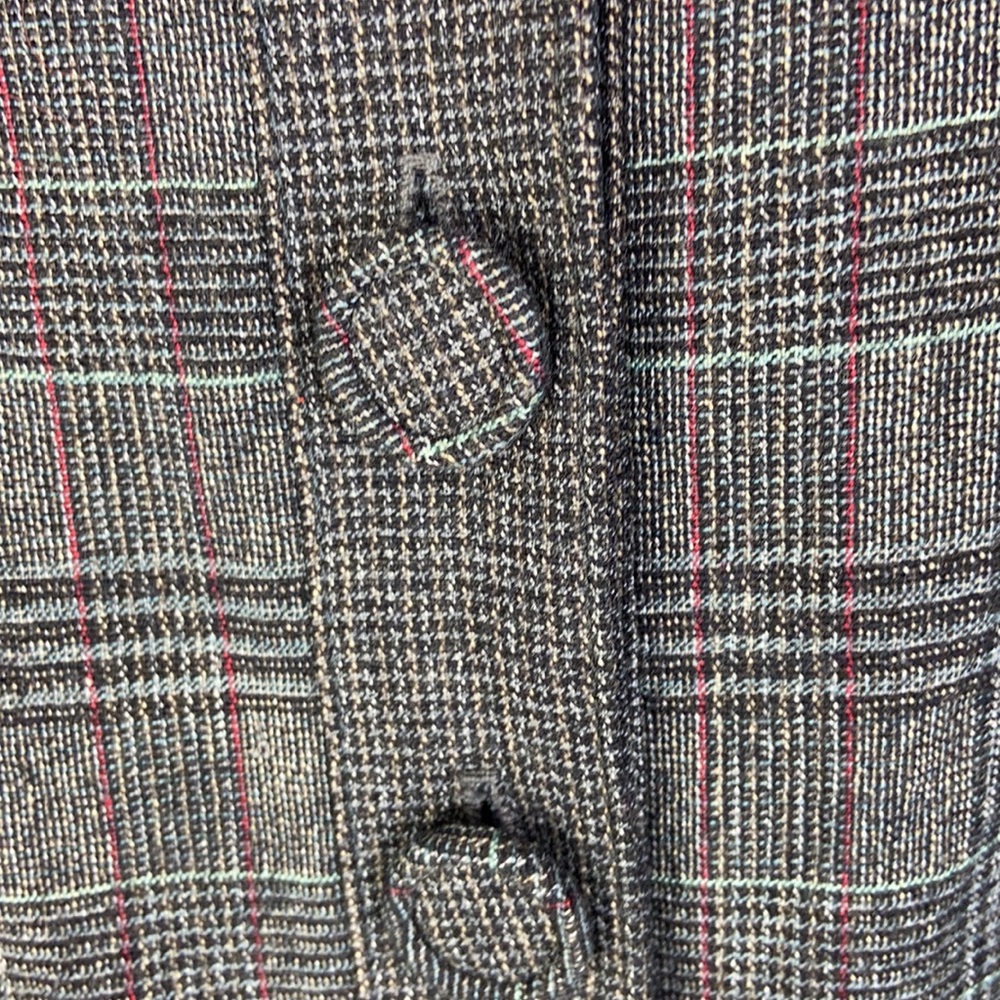 Nanette Lepore Plaid Wool Blend Dress Sleeveless Gray size 6 - Picture 7 of 11